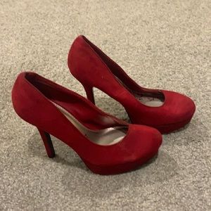 Red Suede Heels